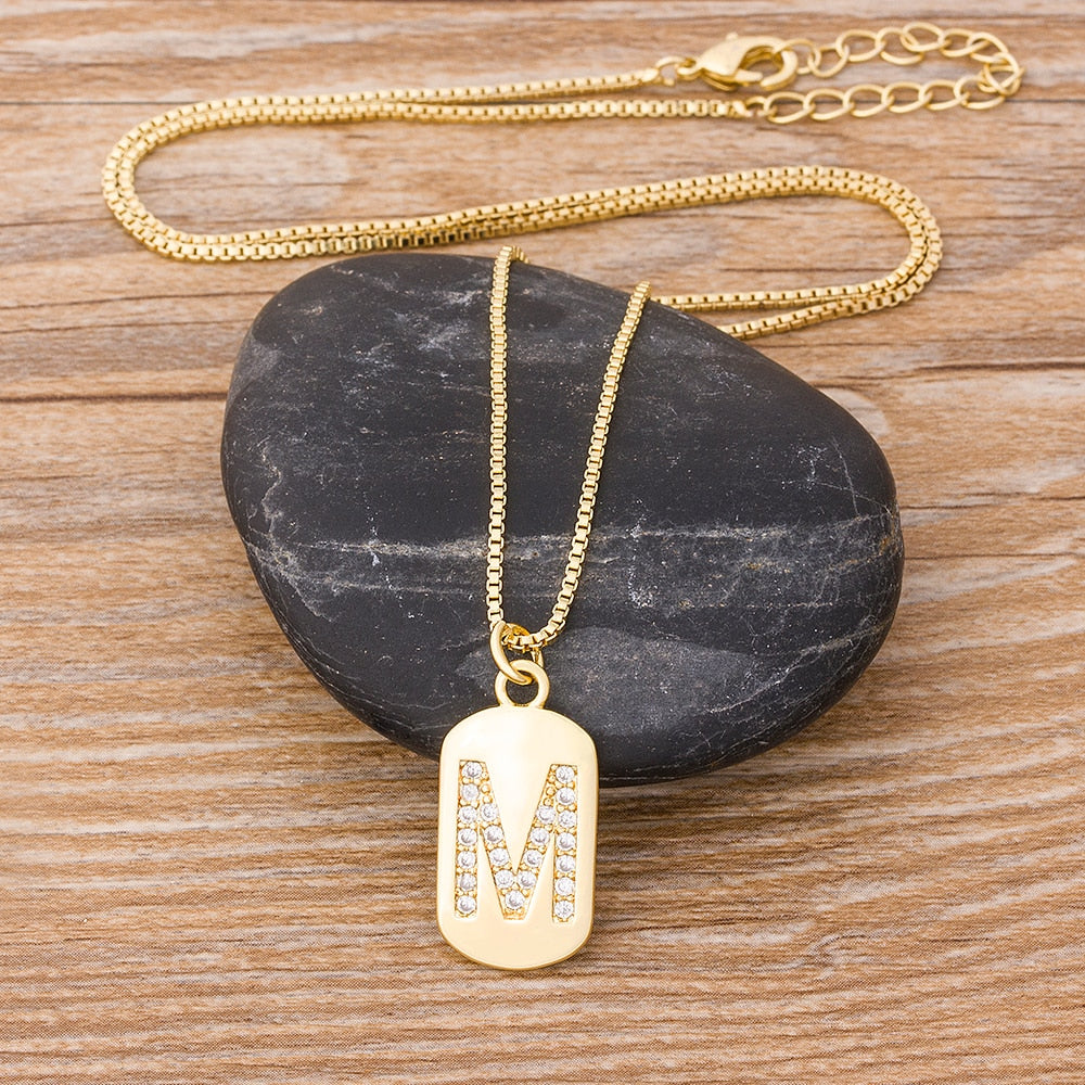 New Design Initial or Letter Copper Necklace