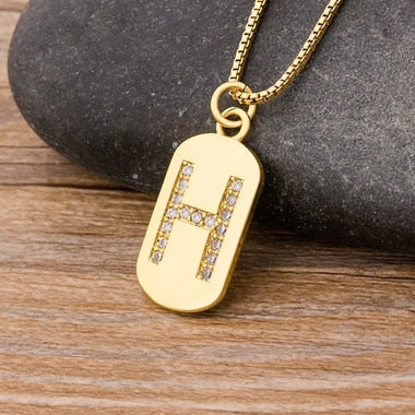 New Design Initial or Letter Copper Necklace