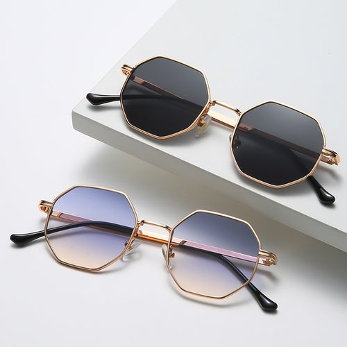 Luxury Square Small Frame Polygon Sunglasses