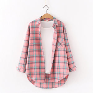 Plaid Long Sleeve Flannel Shirts