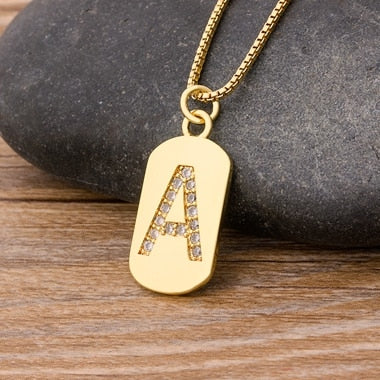 New Design Initial or Letter Copper Necklace
