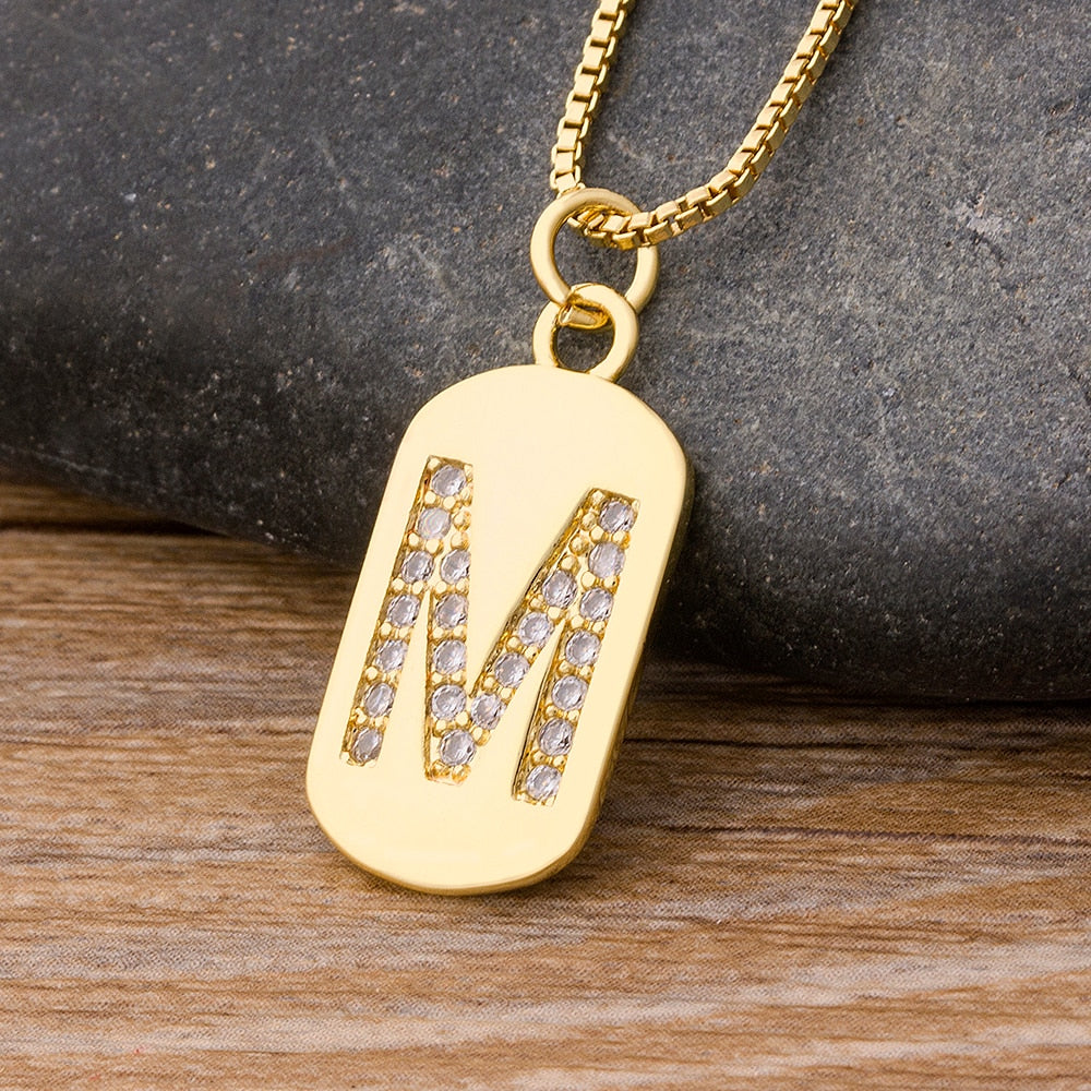 New Design Initial or Letter Copper Necklace