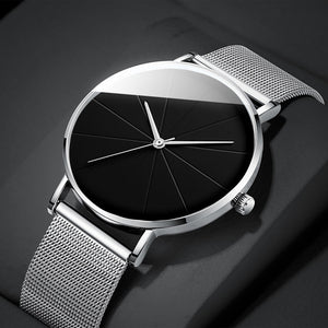 Minimalist Simple Ultra Thin Stainless Steel Mesh Belt Watch