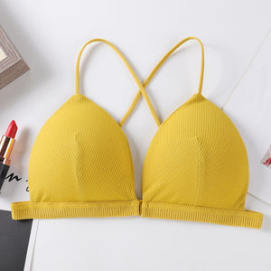 Front Closure Thin Seamless Soft Bra