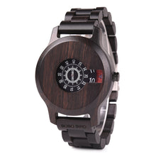 BOBO BIRD Ebony Wooden Delicate Square Timepiece