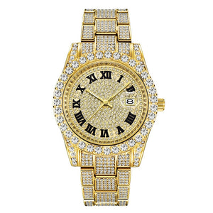 Full Iced Out Quartz Cubic Zircon Watch