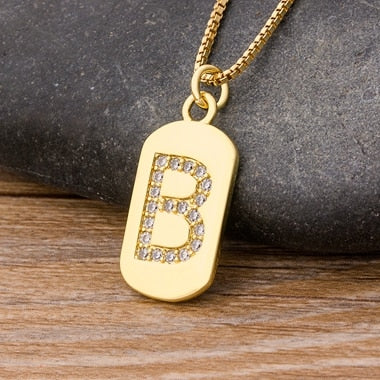 New Design Initial or Letter Copper Necklace