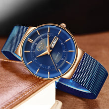 LIGE Ultra-thin Stainless Steel Quartz Watch