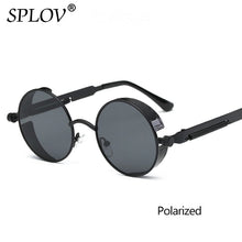 Vintage Round Polarized Retro Small Metal Circle Sunglasses