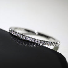 Huitan Minimalist Thin Cubic Zircon Ring