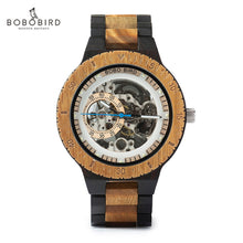 Bobo Bird Mechanical Wooden Luminous Wristwatch