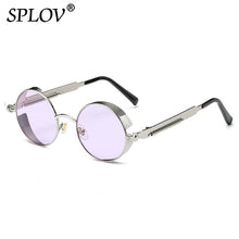 Retro Round Steam Punk Metal Frame Sunglasses