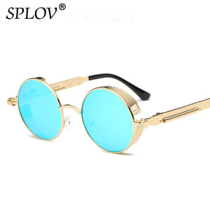 Vintage Round Polarized Retro Small Metal Circle Sunglasses