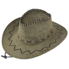 Faux Suede Western Hat