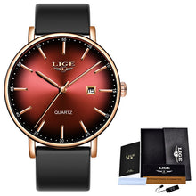 LIGE Ultra-thin Stainless Steel Quartz Watch