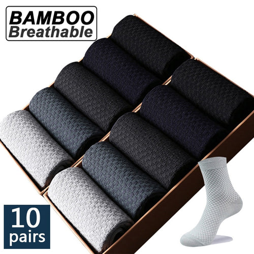 10 Pairs Bamboo Fiber Compression Socks