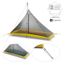 Ultralight 2-4 Person Outdoor Nylon Silicone Coated Pyramid Tent