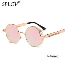 Vintage Round Polarized Retro Small Metal Circle Sunglasses