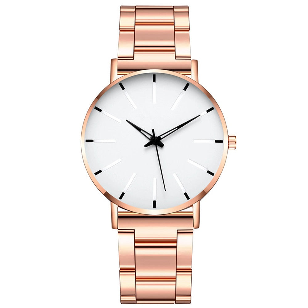 Elegant Ultra Thin Stainless Steel Quartz Watch