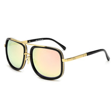 Big Frame Square  Metal Retro Sunglasses