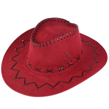 Faux Suede Western Hat