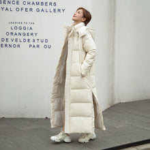 X-long Hooded Thick Down Cotton Winter Coat