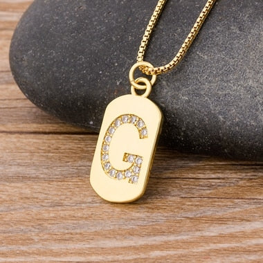 New Design Initial or Letter Copper Necklace