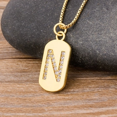 New Design Initial or Letter Copper Necklace