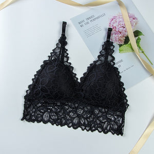 Wireless Lace Three Quarters 3/4 Cup Padded Bra