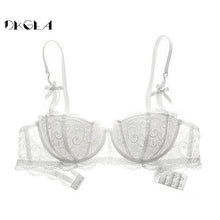 Half Cup Embroidered Thin Cotton Comfortable Bra