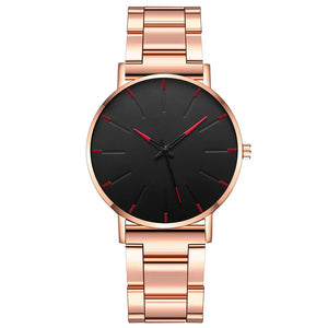 Elegant Ultra Thin Stainless Steel Quartz Watch