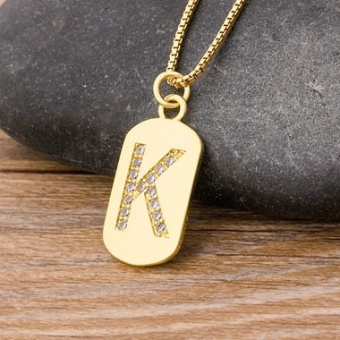 New Design Initial or Letter Copper Necklace