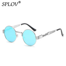 Fashion Retro Round Double Spring Leg Metal Sunglasses