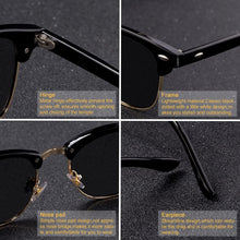 Semi Rimless Polarized Sunglasses