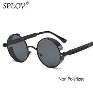 Vintage Round Polarized Retro Small Metal Circle Sunglasses