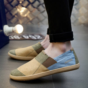 Breathable Wide Slip On Canvas Shoes