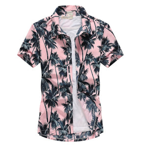 Short Sleeve Fast Drying Floral Beach Shirt