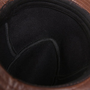 100% Genuine Leather Jazz Hat