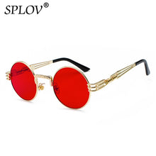 Fashion Retro Round Double Spring Leg Metal Sunglasses