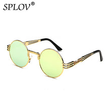 Fashion Retro Round Double Spring Leg Metal Sunglasses