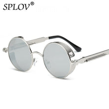 Retro Round Steam Punk Metal Frame Sunglasses