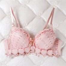 Padded Heart Decorated Bra