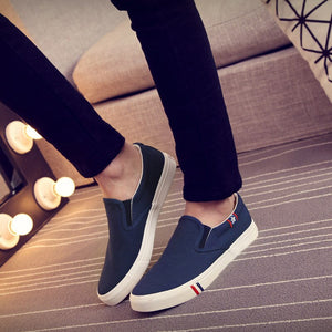 Breathable Canvas Slip-on Loafers