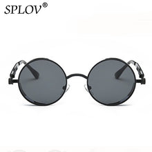 Retro Round Steam Punk Metal Frame Sunglasses