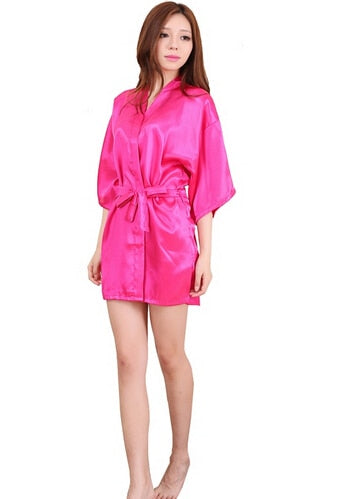 Satin Short Night Robe