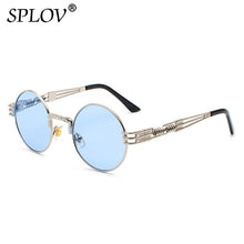 Fashion Retro Round Double Spring Leg Metal Sunglasses