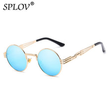 Fashion Retro Round Double Spring Leg Metal Sunglasses