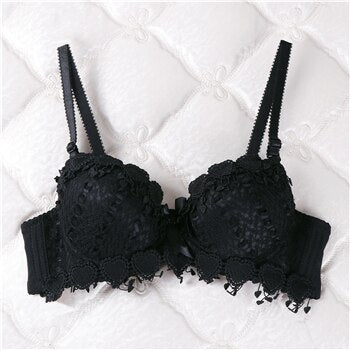 Padded Heart Decorated Bra