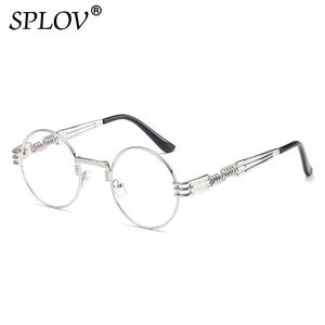 Fashion Retro Round Double Spring Leg Metal Sunglasses