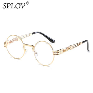 Fashion Retro Round Double Spring Leg Metal Sunglasses